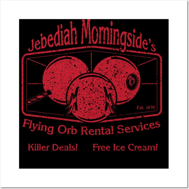 Jebediah Murningside's Bloody Flying Orbs Wall Art by Awesome AG Designs